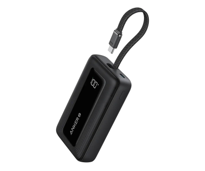 Powerbank ANKER Power Bank (10K, 30W, Built-In USB-C Cable) B2B - UN (excluded CN, Europe) Black !